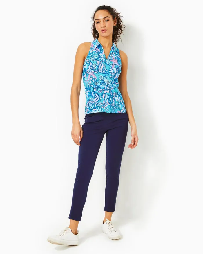 Tops Women Lilly Pulitzer UPF 50 Luxletic Lakelyn Bra Polo Top Amalfi Blue Sound The Sirens Tops Women Lilly Pulitzer UPF 50 Luxletic Lakelyn Bra Polo Top Amalfi Blue Sound The Sirens