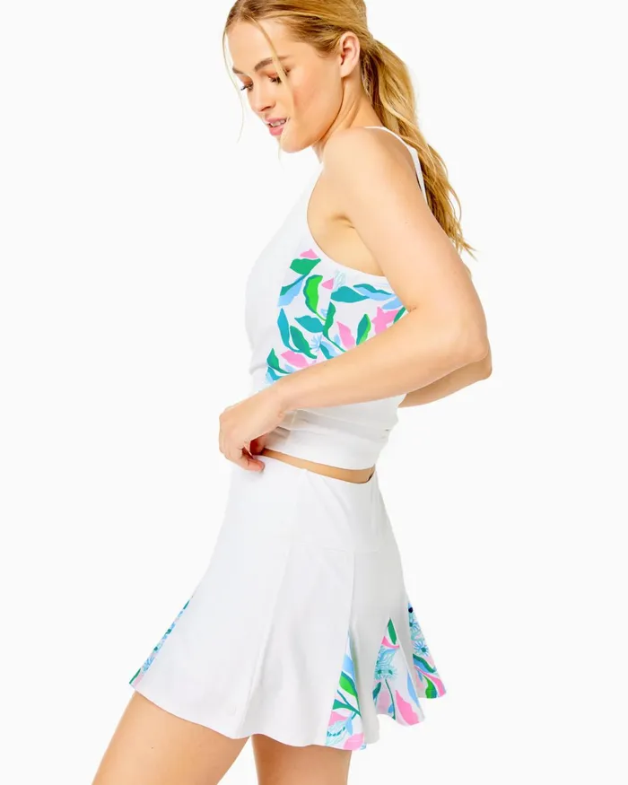 Tops Women Lilly Pulitzer UPF 50 Luxletic Lakelyn Bra Polo Top Resort White Holding Court Tops Women Lilly Pulitzer UPF 50 Luxletic Lakelyn Bra Polo Top Resort White Holding Court