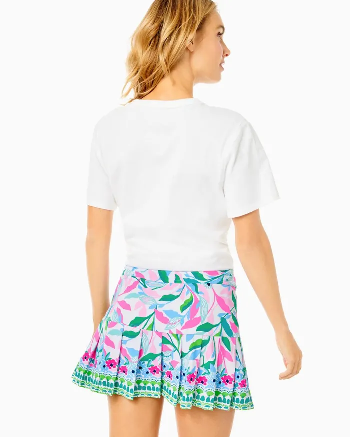Tops Women Lilly Pulitzer UPF 50 Luxletic Lakelyn Bra Polo Top Resort White Holding Court Tops Women Lilly Pulitzer UPF 50 Luxletic Lakelyn Bra Polo Top Resort White Holding Court
