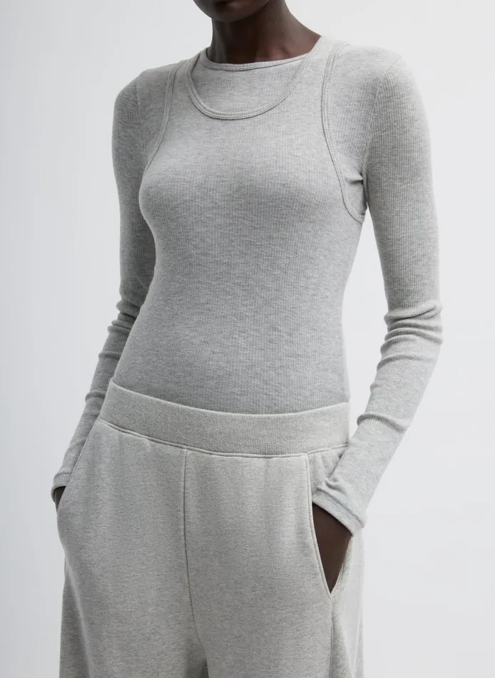 Tops Women Tibi Circular Fine Rib TShirt Tank