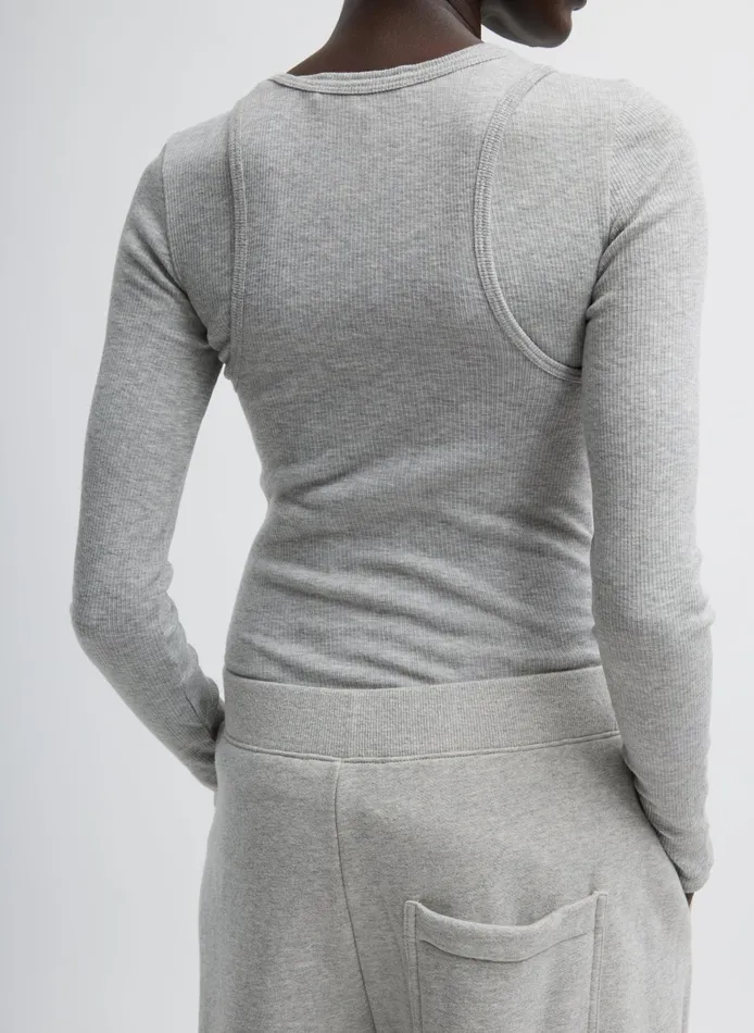 Tops Women Tibi Circular Fine Rib TShirt Tank