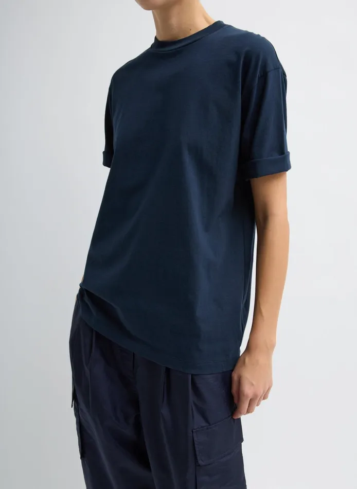Tops Women Tibi Mock Neck Unisex TShirt