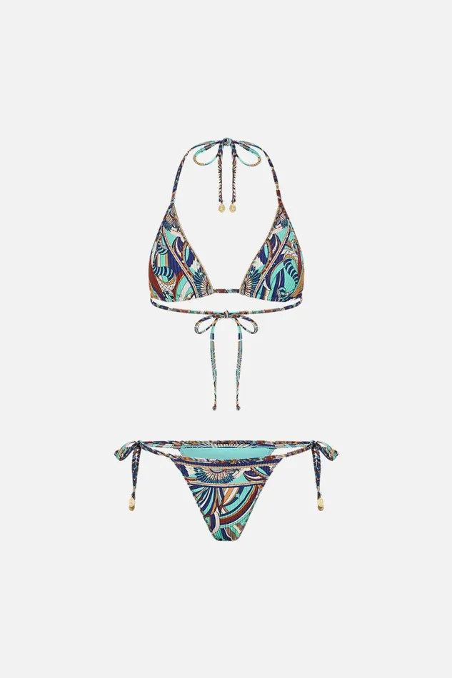 TRI BRA BIKINI W MULTICOLOUR STITCH DETAIL OASIS ORACLE Oasis Oracle Womens Camilla Bikinis
