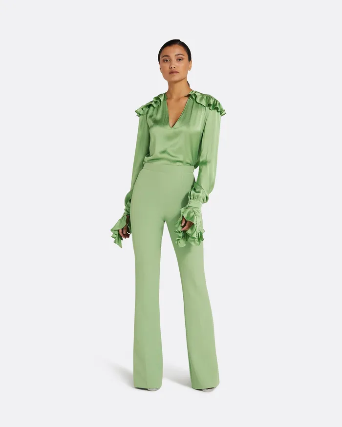 Trousers Alexa Sage Trousers Sage 8211 Safiyaa Women