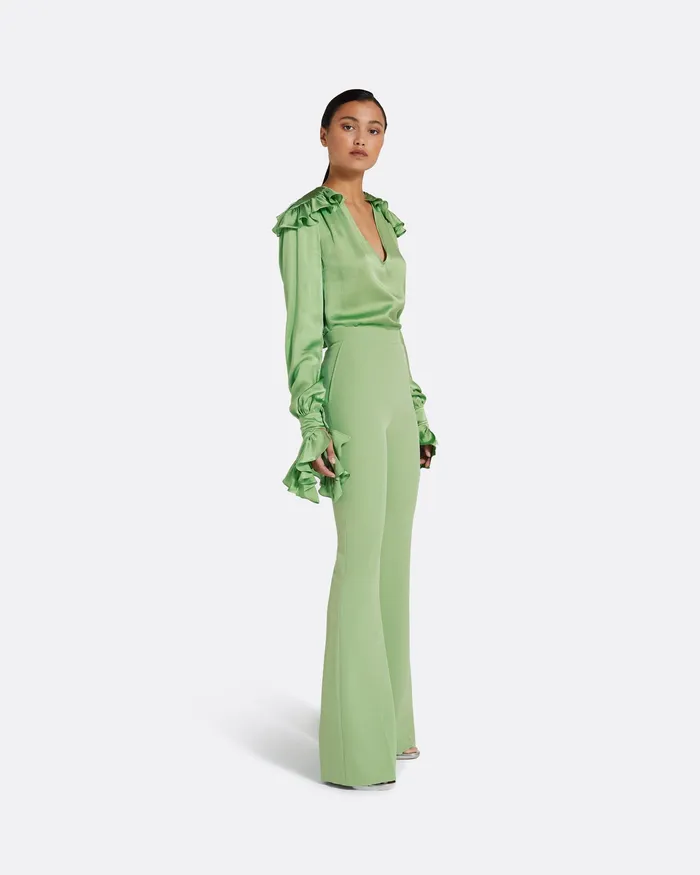 Trousers Alexa Sage Trousers Sage 8211 Safiyaa Women