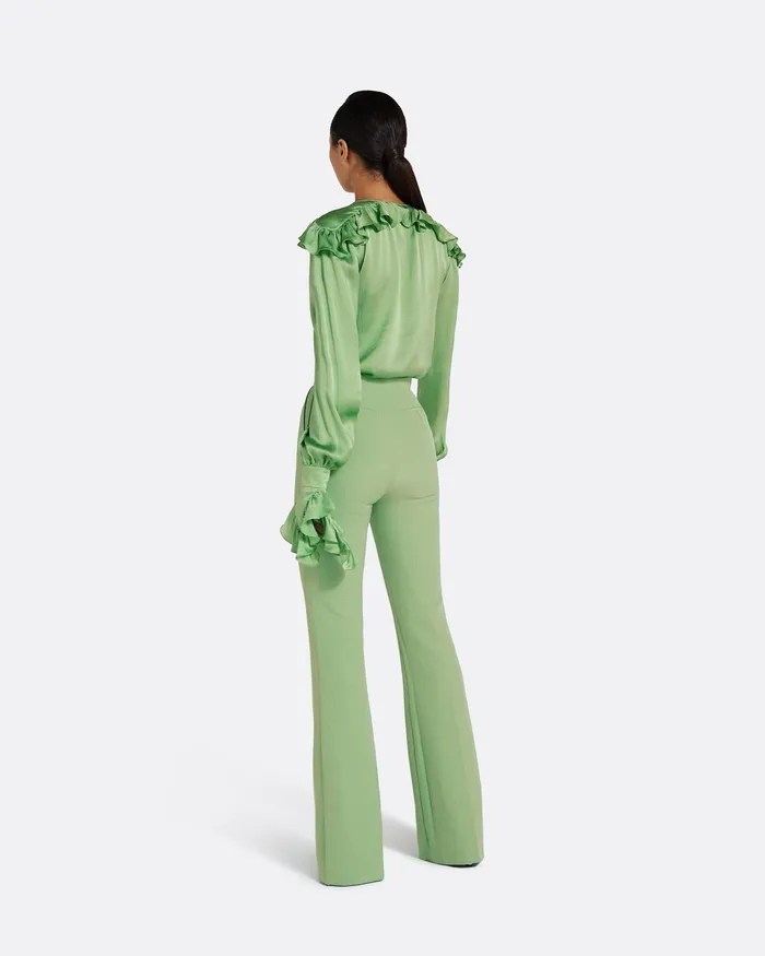 Trousers Alexa Sage Trousers Sage 8211 Safiyaa Women
