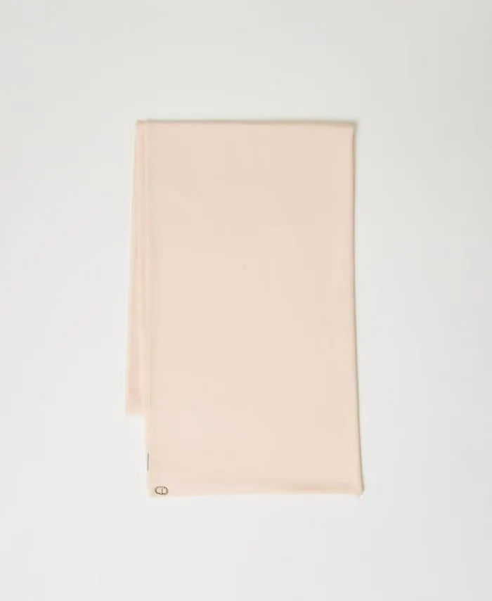 Twinset Scarves Doubled Georgette Stole Peach Pink 8211 Accessories