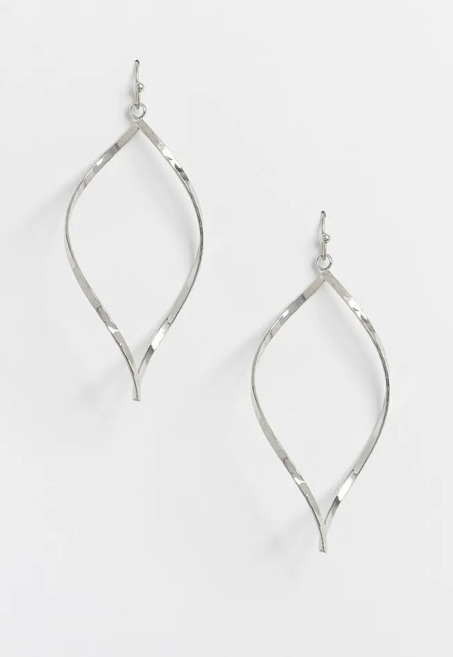 Twisted Drop Hoop Earrings Women Maurices Jewelry