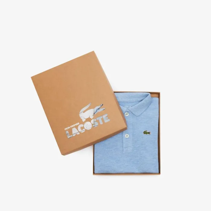 Underwear and Socks Kids Lacoste Babies039 Organic Cotton Piqu Onesie Box Set Blue Fts