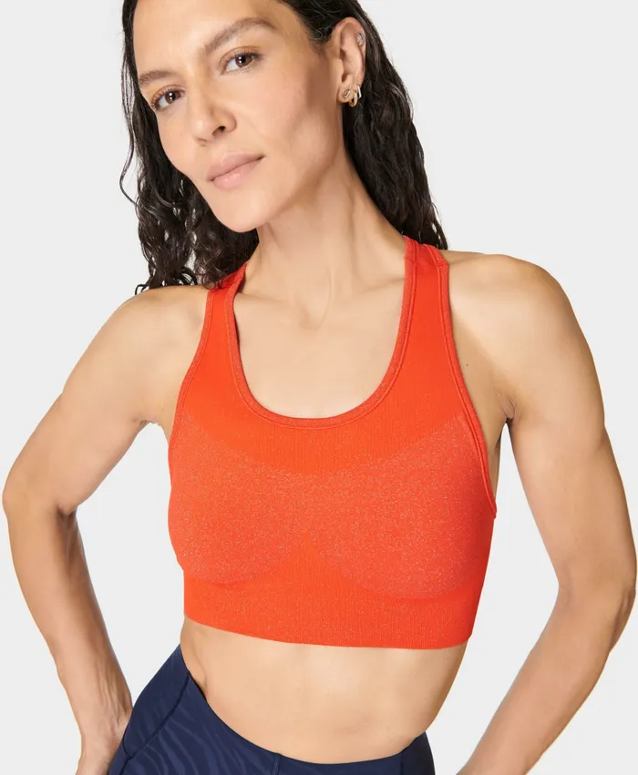 Underwear Sweaty Betty Women Stamina Lurex Sports Bra Firebird