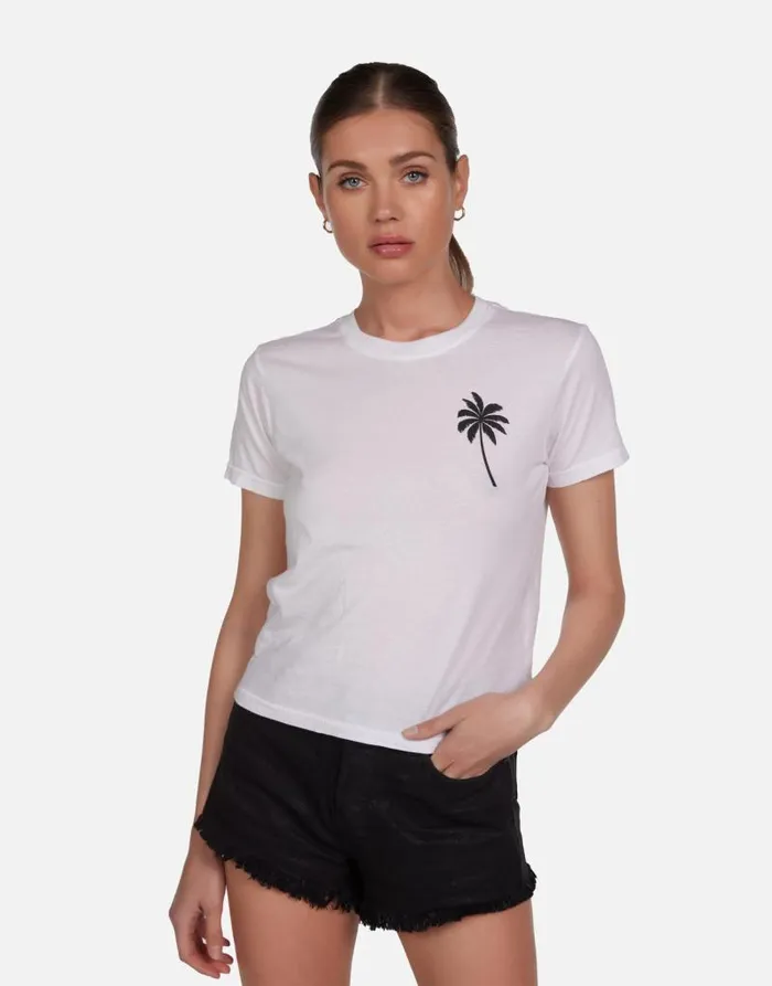 Ursula Tropical Shark White Women Lauren Moshi Short Sleeve