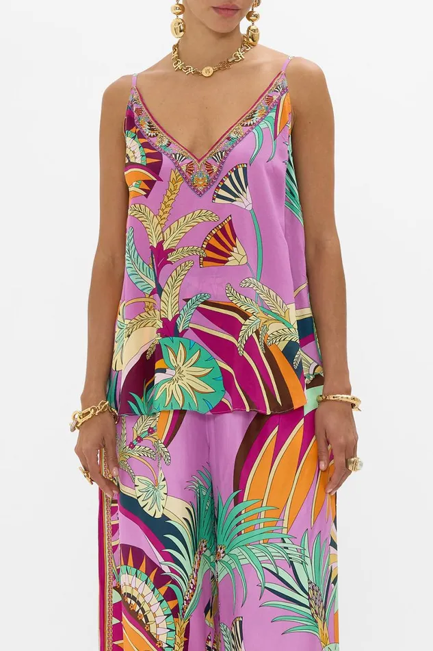 V NECK CAMI GIZA GODDESS Giza Goddess Womens Camilla Cami Tops