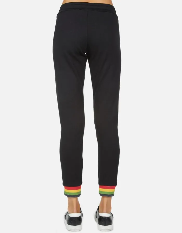 Valencia Rasta Lion Black Women Lauren Moshi Long Sweatpants