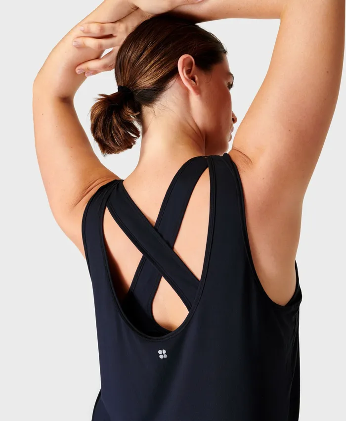 Vest Tops Double Up Vest Black 8211 Sweaty Betty Women