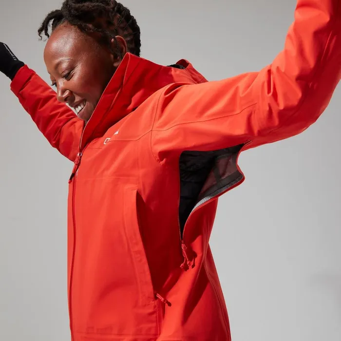 Waterproof Women Berghaus Highland Storm 3L Waterproof Jacket 8211 Orange