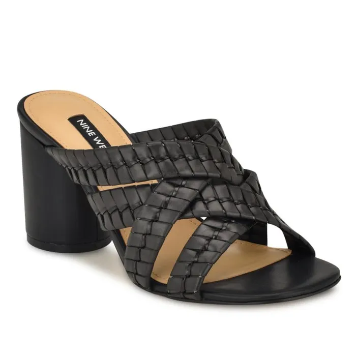 Wenea Strappy Heeled Slide Sandals Black Women Nine West Sandals Wenea Strappy Heeled Slide Sandals Black Women Nine West Sandals