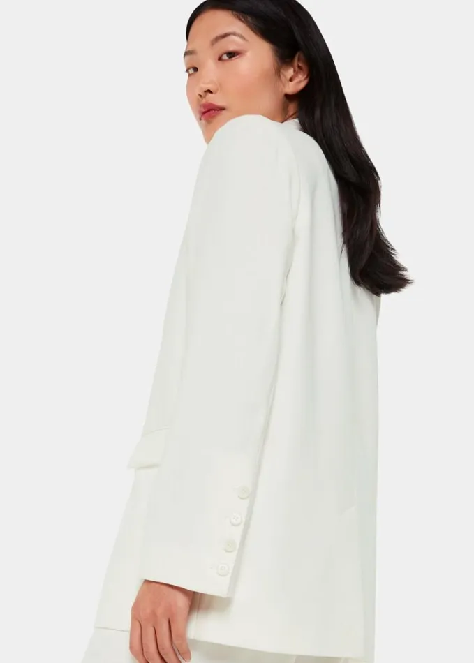Whistles Andie Wedding Blazer Ivorymulti Women Coats and Jackets