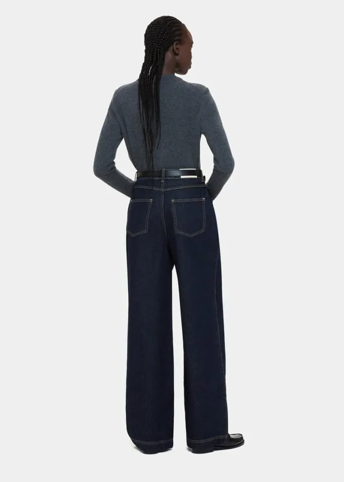 Whistles Authentic Raya Straight Jean Dark Denim Women Jeans
