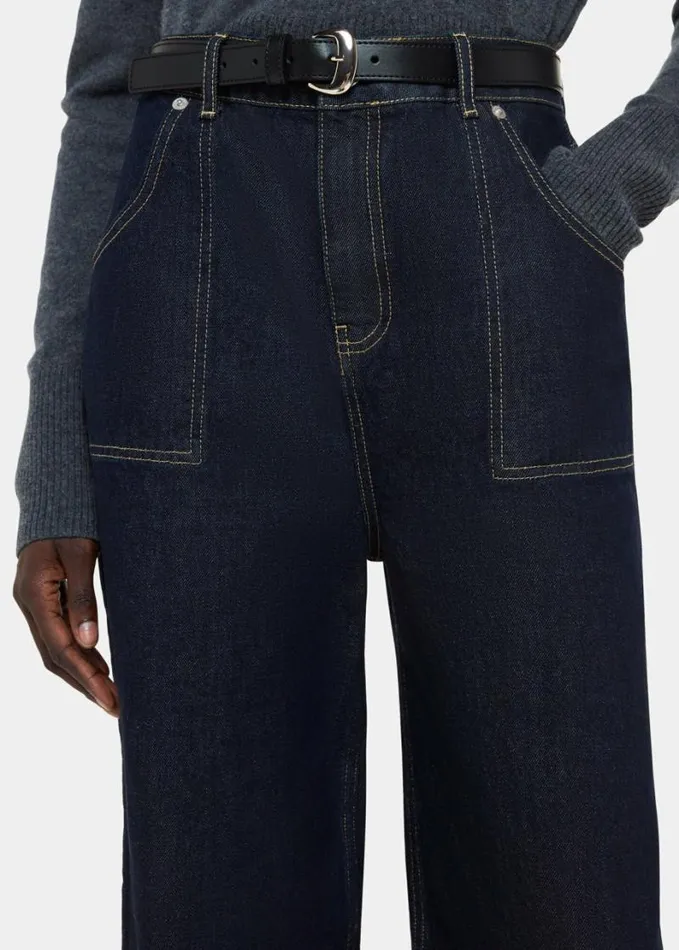 Whistles Authentic Raya Straight Jean Dark Denim Women Jeans