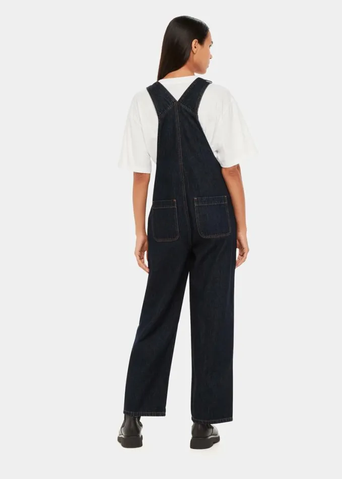 Whistles Leni Dungaree Dark Denim Women Jumpsuits