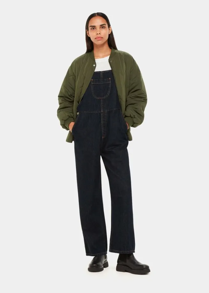 Whistles Leni Dungaree Dark Denim Women Jumpsuits