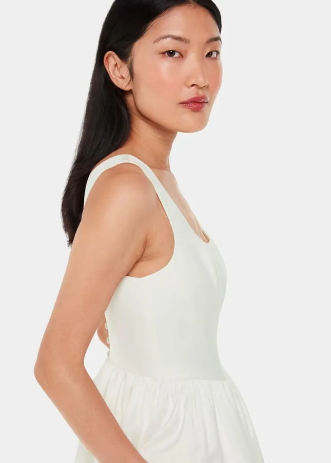 Whistles Lettie Wedding Dress Ivory Women Dresses