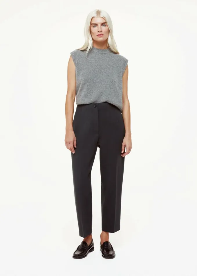 Whistles Petite Lila Ponte Trouser Black Women Petite Pants and Jeans
