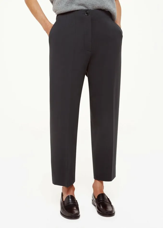 Whistles Petite Lila Ponte Trouser Black Women Petite Pants and Jeans