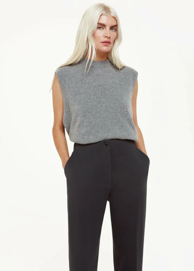 Whistles Petite Lila Ponte Trouser Black Women Petite Pants and Jeans