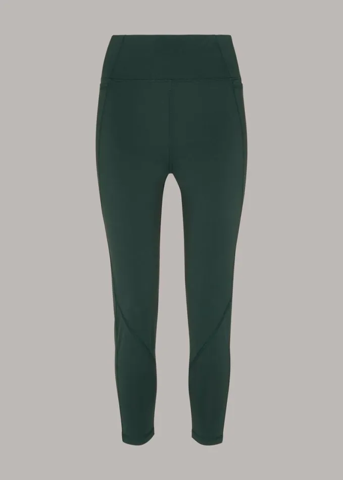 Whistles Sport Seamed Legging Khaki Women Pants