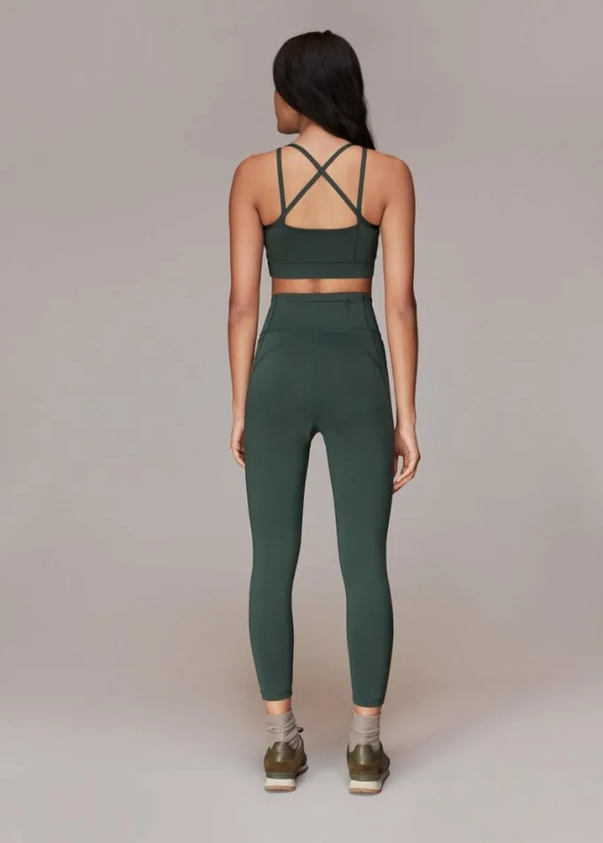 Whistles Sport Seamed Legging Khaki Women Pants
