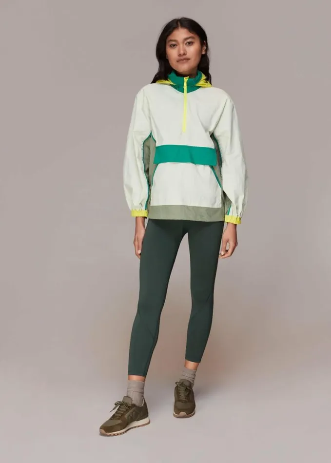 Whistles Sport Seamed Legging Khaki Women Pants