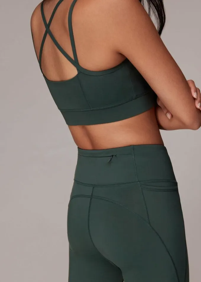 Whistles Sport Seamed Legging Khaki Women Pants