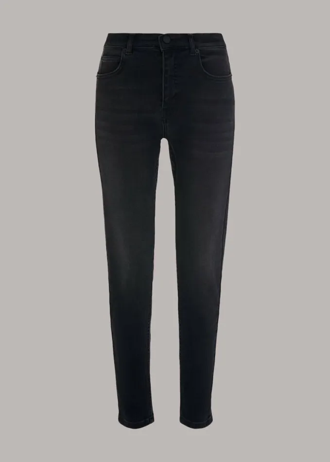 Whistles Stretch Sculpted Skinny Jean Black Women Jeans