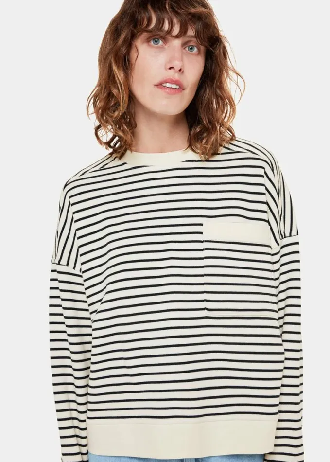 Whistles Stripe Sweat Ivorymulti Women Tops