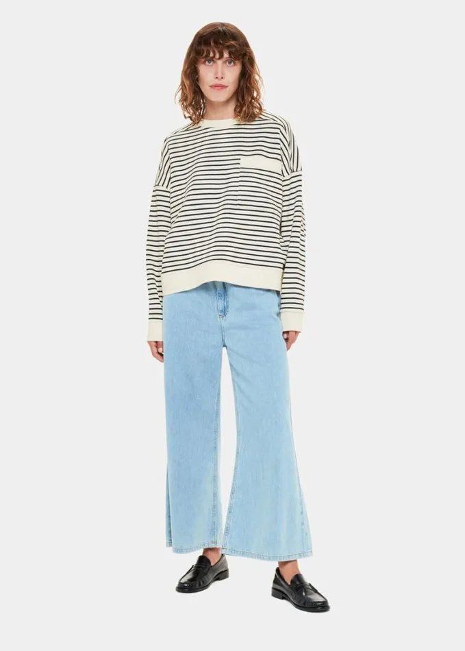 Whistles Stripe Sweat Ivorymulti Women Tops
