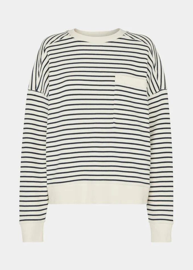 Whistles Stripe Sweat Ivorymulti Women Tops