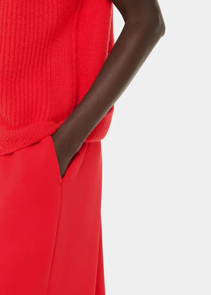 Whistles Textured Rib Tank Red Women Sweaters and Cashmere