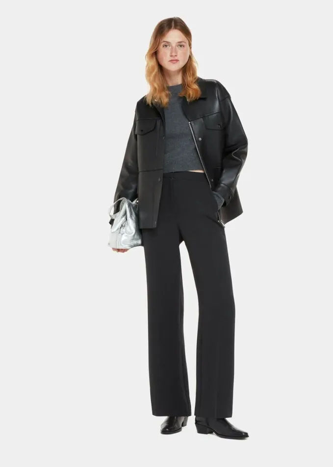 Whistles Ultimate Full Length Trouser Black Women Pants