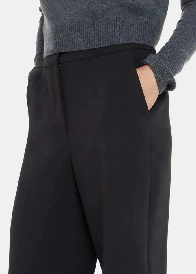 Whistles Ultimate Full Length Trouser Black Women Pants