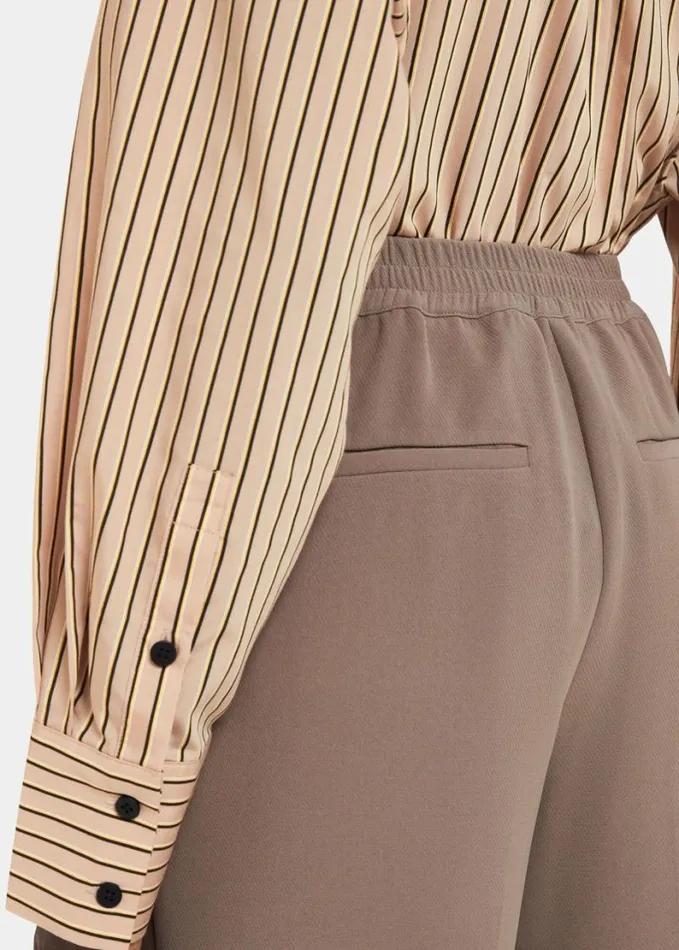 Whistles Ultimate Full Length Trouser Taupe Women Pants