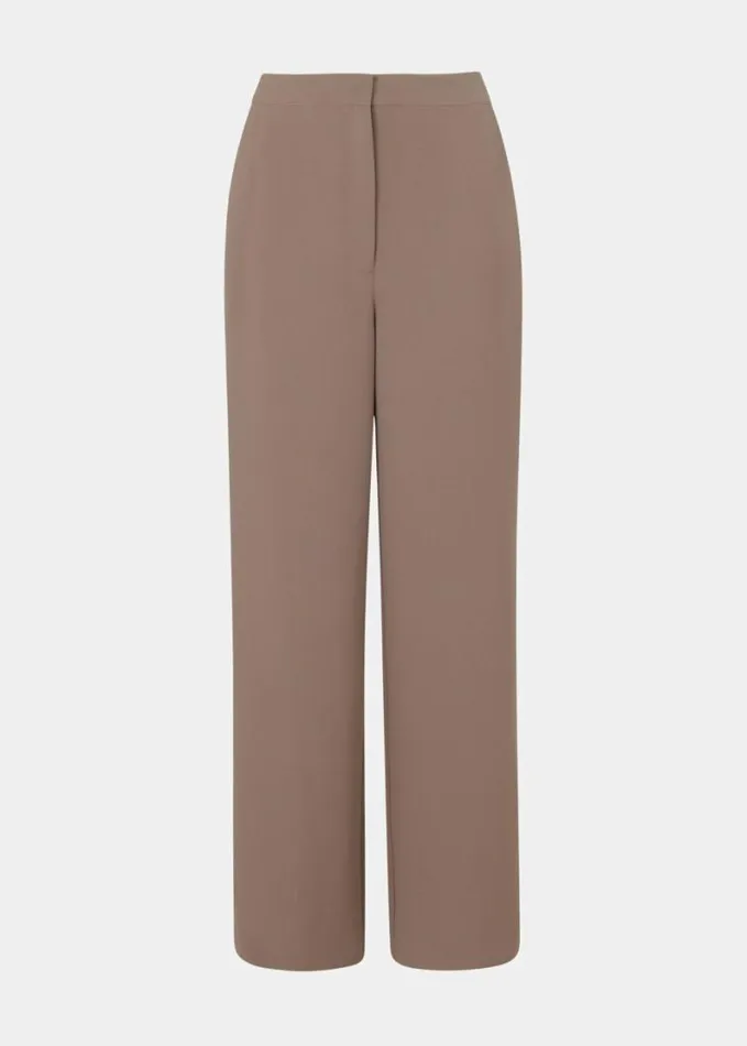 Whistles Ultimate Full Length Trouser Taupe Women Pants