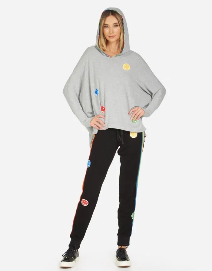 Wilma Peace Love Moshi Heather Grey Women Lauren Moshi Hoodies