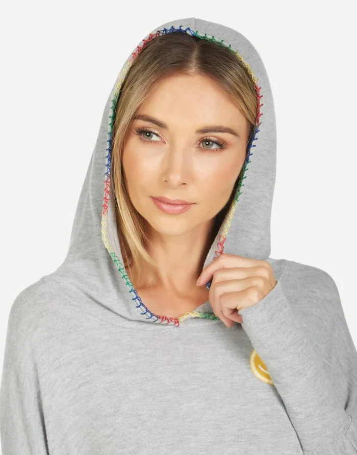 Wilma Peace Love Moshi Heather Grey Women Lauren Moshi Hoodies