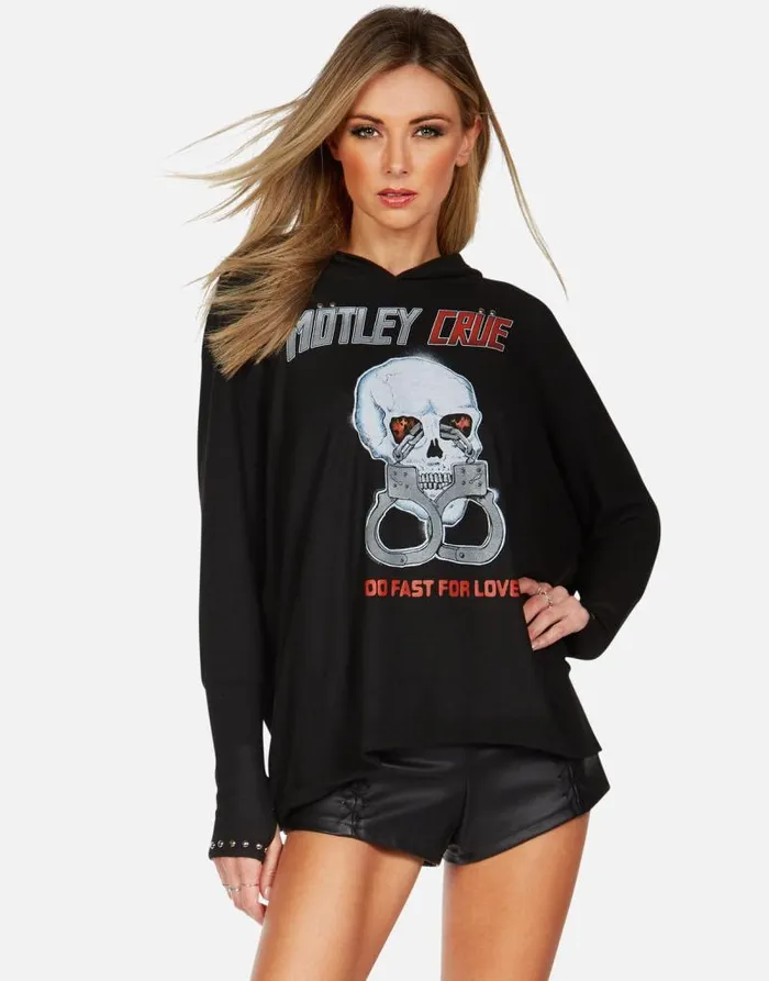 Wilma Too Fast For Love Black Women Lauren Moshi Hoodies