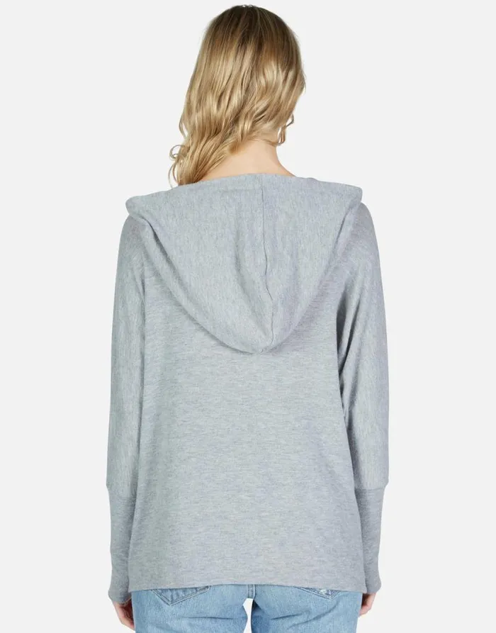 Wilma World Love Heather Grey Women Lauren Moshi Hoodies
