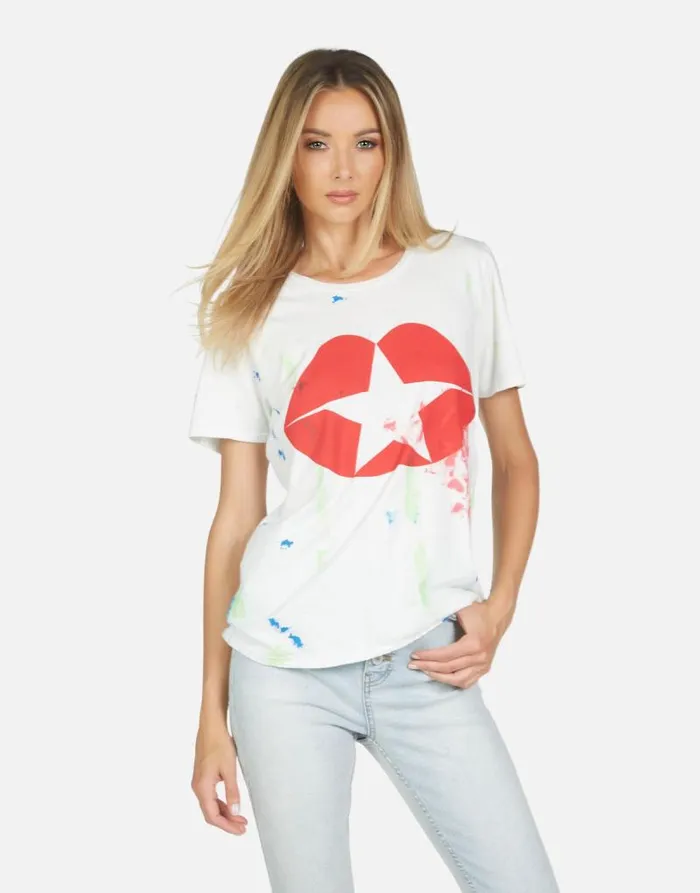 Wolf Star Kiss Mistpaint Smudge Women Lauren Moshi Short Sleeve