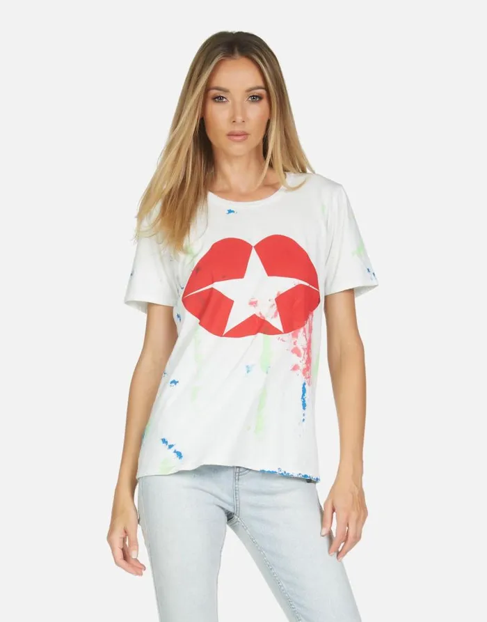 Wolf Star Kiss Mistpaint Smudge Women Lauren Moshi Short Sleeve