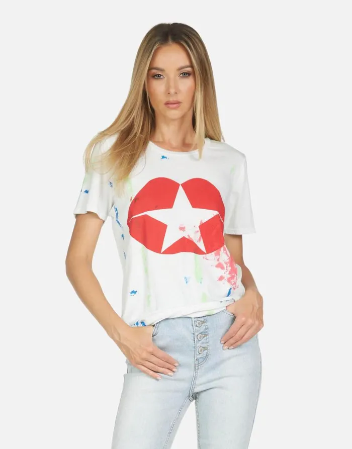 Wolf Star Kiss Mistpaint Smudge Women Lauren Moshi Short Sleeve