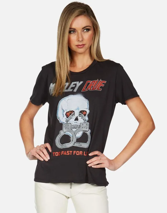 Wolf Too Fast For Love Onyx Women Lauren Moshi Short Sleeve